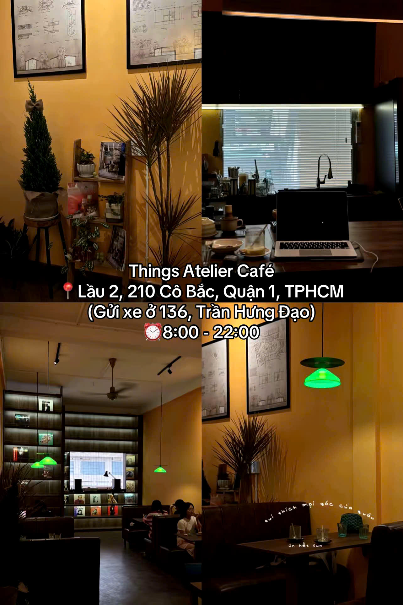 Things Atelier Cafe mang phong cách vintage ấm cúng, là nơi lý tưởng để thư giãn giữa lòng Quận 1