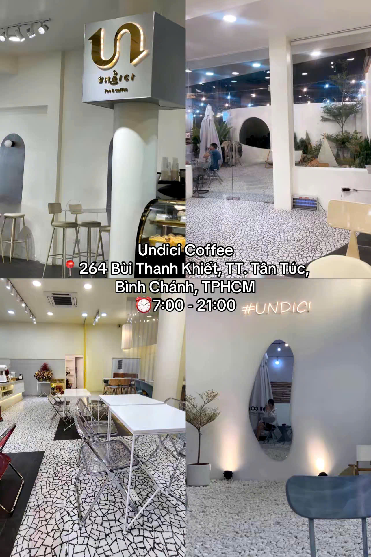 Undici Coffee với view đẹp, không gian thoáng đãng, lý tưởng để thư giãn và ngắm cảnh.
