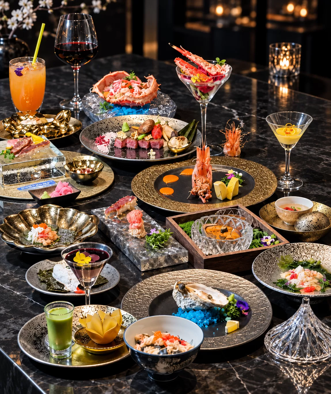 Set Teppanyaki Omakase cho tiệc sinh nhật tại The Gu Quận 5
